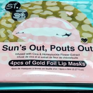SF Glow sun's out for gold foil lip masks vegan